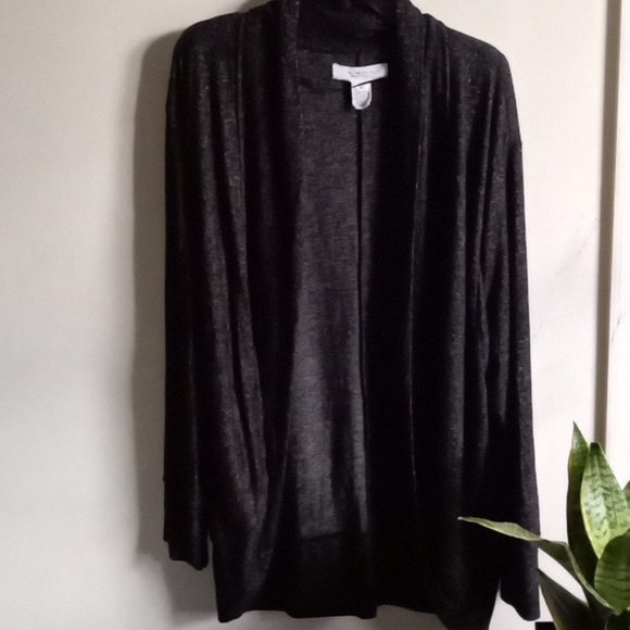 Workshop Republic Clothing Sweaters - Charcoal Cocoon Sweater Jacket